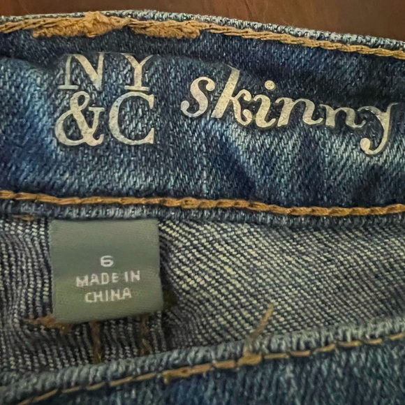 NY&C Skinny Distressed Ripped Jeans - Picture 5 of 5